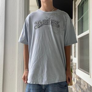 Billabong Men's Blue and Grey T-shirt